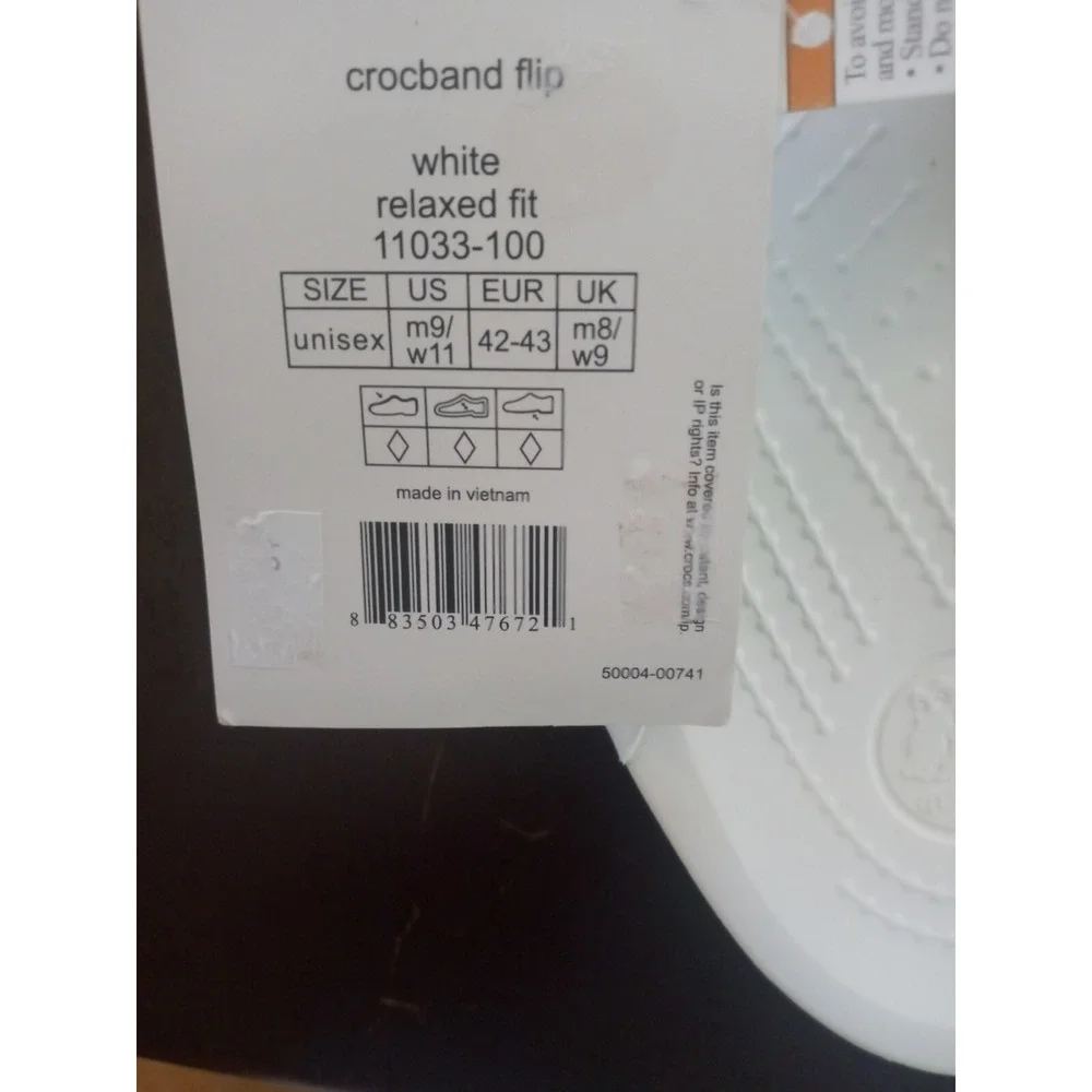 Crocs Crocband Flip Flops Sandal Unisex Lightweight Toe Post Men9 Women11 Slides